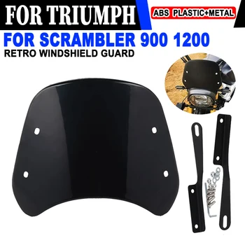 Triumph Scrambler 900 1200 1200 XE Motosiklet Aksesuarları Cam rüzgar deflektörü Cam Fairing Guard tozluk